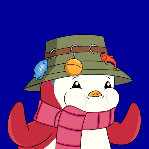 Scared What Is It GIF by Pudgy Penguins