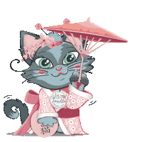 Cat Cartoon Sticker by La Tiendita Shabby Chic