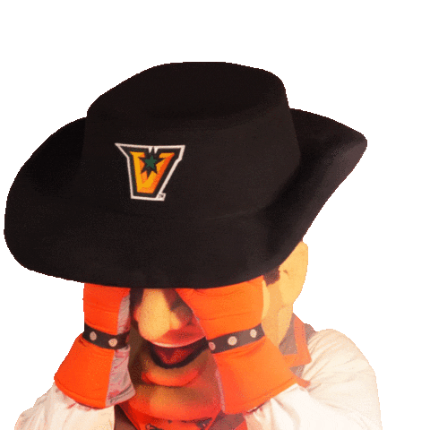 Disappointed Vaquero Sticker by The University of Texas Rio Grande Valley