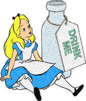 alice in wonderland disney Sticker