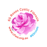 cysticfibrosiswa rose charity perth western australia Sticker