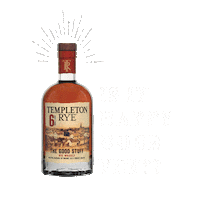 Cheers Drinking Sticker by Templeton Rye Whiskey