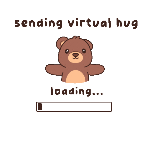 I Love You Teddy Sticker by BEARISH