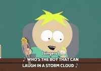 butters stotch singing GIF by South Park 