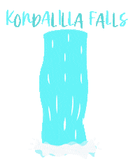 Australia Waterfall Sticker by Hinterland Tourism Sunshine Coast