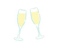 Cheers Typequeen Sticker by BluWave