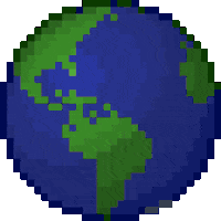 BuildTheEarth minecraft earth spinning globe Sticker