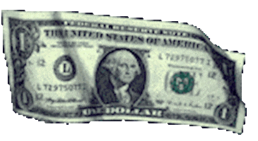 dollar bill money Sticker