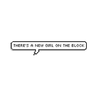 New Girl Glitch Sticker by LullaBellz