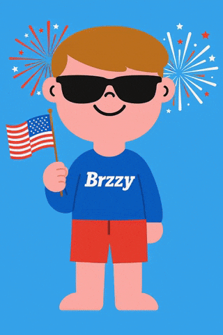 Independence Day Usa GIF by Brzzy