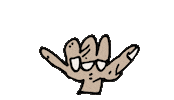Hang Loose Surfs Up Sticker