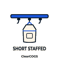 Friday Night Restaurant Manager Sticker by ClearCOGS