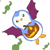 Trick Or Treat Halloween Sticker by Pudgy Penguins