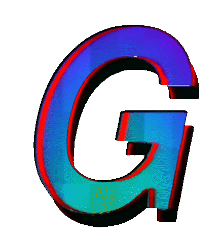Glitch G Sticker by #BASILIO
