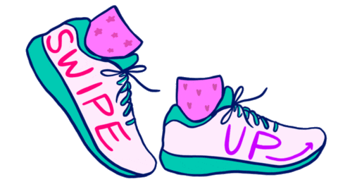 Run Swipe Up Sticker