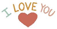 Kasndco heart i love you colorful valentines day Sticker