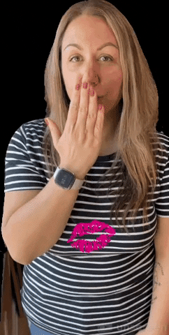 AngelaMBeauty love kisses blowing a kiss kissy face GIF