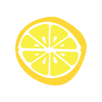 French 75 Lemon Wheel Sticker by The Spotted Owl