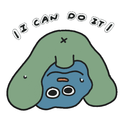 I Can Do It Flower Sticker