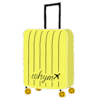 Excited Travel Sticker by Whym