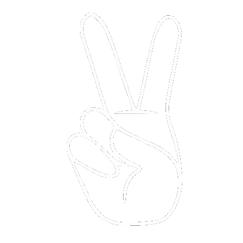 aadesignco giphyupload peace hand simple Sticker