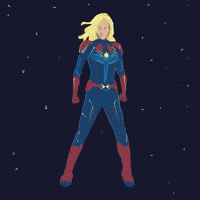 Captain Marvel GIF by hannahgraphix