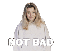 Not Bad Sticker by Beverley Mitchell
