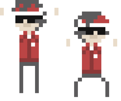Pixel 8Bit Sticker by salim cheeks