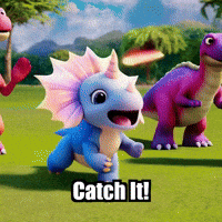Fun Catch It GIF by Divineasaur