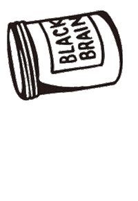 blackbrain new shop tap blackbrain Sticker