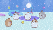 dance dancing GIF by Molang.Official