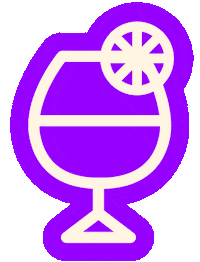 On The Rocks Drinking Sticker by Las Vegas