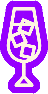 On The Rocks Drinking Sticker by Las Vegas