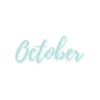 October Month Sticker by Heartlines Copywriting Studio