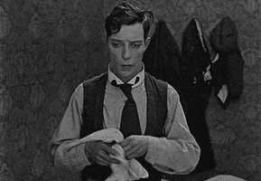 buster keaton his face though GIF by Maudit