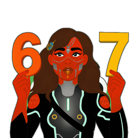 6 7 Wow Sticker by World Of Women