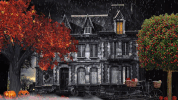 haunted house halloween GIF