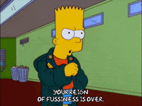 angry bart simpson GIF