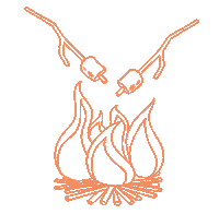 Camp Fire Sticker by Twinkl Parents