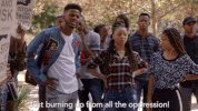 Chloe X Halle Reaction GIF by grown-ish