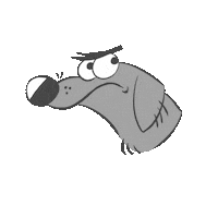 Sad Dog Sticker