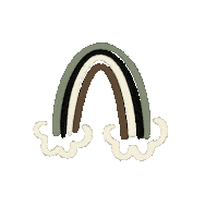 nuggiepawshopcorp dog rainbow dogs paw Sticker