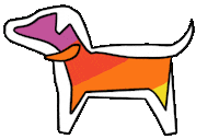 UnderdogInternational dog rainbow dogs puppy Sticker