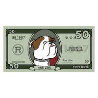 Money Givingday Sticker by Addie - University of Redlands Mascot