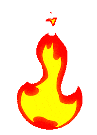 FujikonPhoto hot fire flame temperature Sticker
