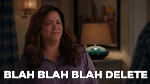 abcnetwork giphygifmaker blah delete americanhousewifeabc GIF