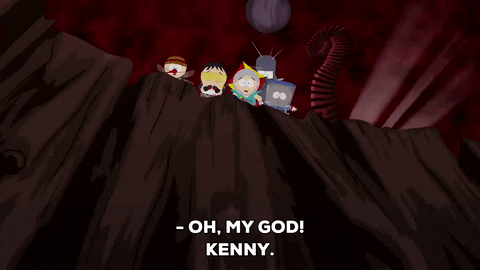 scared fall GIF by South Park 