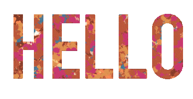 TheKindWay hello splatter tie dye tye dye Sticker