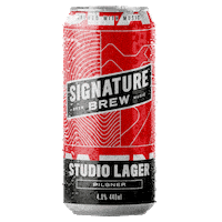 Studio Lager Sticker by Signature Brew