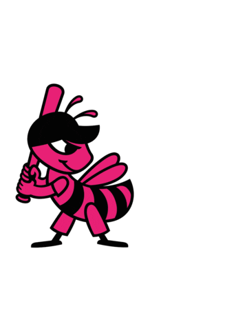pink baseball Sticker by Salt Lake Bees